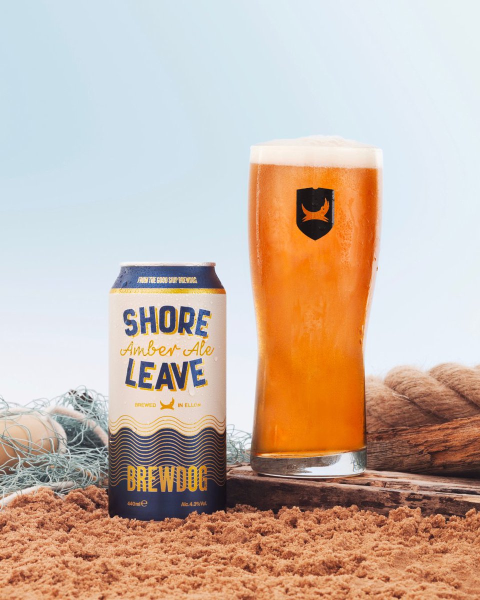 Boring old real ale can get in the sea.

Shore Leave is here to rock the boat.

Available at most major supermarkets, BrewDog bars and brewdog.com/uk/shore-leave…