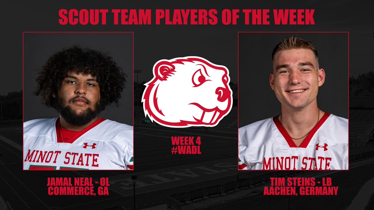 Our week 4 scout team players of the week Jamal Neal from Georgia 🍑 and Tim Steins from Aachen Germany 🇩🇪 #WADL #EMAB