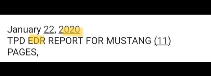 Accident happened in 2018 so why only in 2020 EDR report given to Defense? Why didn't use that 1600 pages from independent expert? 
#Justice4CameronHerrin