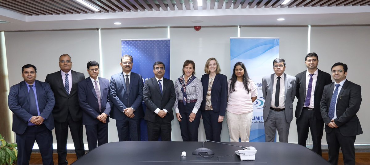 ecgclimited's tweet photo. A bilateral meeting between @ecgclimited and @EximBankUS was held on 25th September 2023 at ECGC Bhawan in Mumbai. The ECGC delegation was headed by Mr. Sunil Joshi, ED/CMD (Addl. Charge) and Ms. Isabel Galdiz, Vice President (International Relations) headed the US EXIM team. 1/n https://t.co/Smger0tMJ7