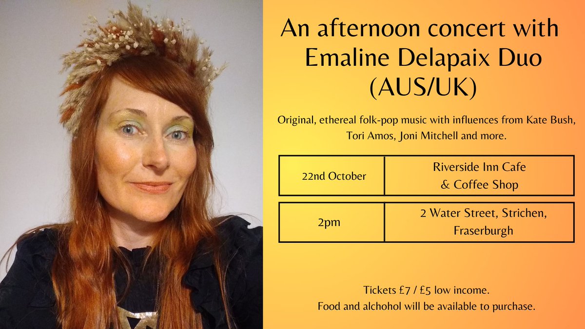 emalinedelapaix's tweet image. I'm  so excited to be performing a show in the town of my Scottish ancestors  later in October! If you have any friends up in #Strichen #Fraserburgh,  please let them know we're coming x facebook.com/events/6360798…
#aberdeenshire #livemusic