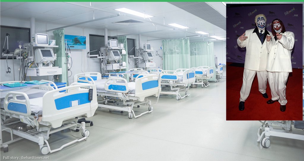 ICU Needs to Be Re-Sterilized After Insane Clown Posse Make-A-Wish Visit
l8r.it/HzTK