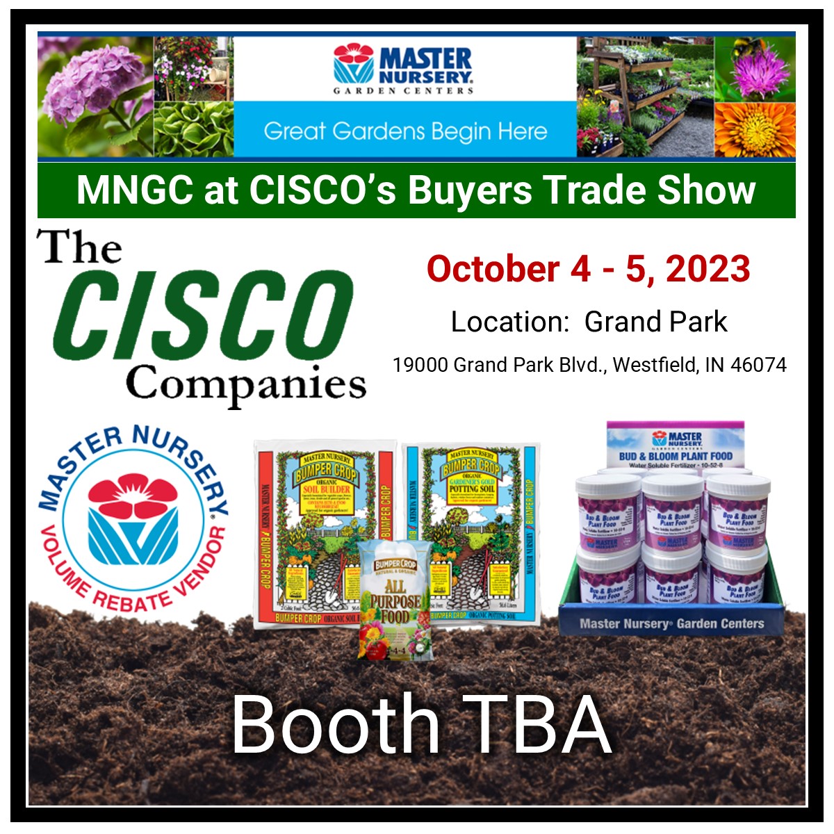 Master_Nursery's tweet photo. Please join us at The CISCO Companies Buyers Trade Show. #MNGC #MasterNursery #CISCO #CISCOSeeds https://t.co/vvDw4STkkS
