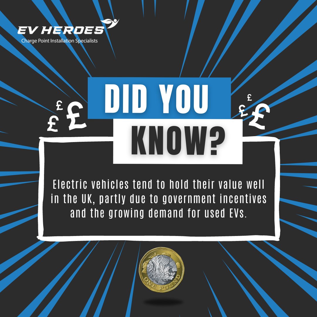 heroes_ev's tweet photo. Did you know? 👀

EVs tend to hold their value well in the UK, partly due to government incentives and the growing demand for used EVs 💷

https://t.co/eP8qJfkALH 

To find out more simply get in touch on 01257 826601 or click the link 👇

https://t.co/59thpitRQS https://t.co/Groy795uj2