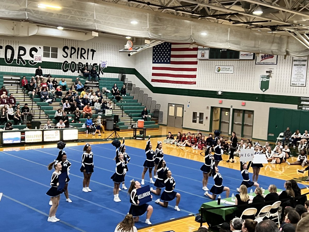 MHS_MPAA's tweet photo. Busy Saturday for our Competition Cheer team! They competed against some great teams, finishing 7th beating James Wood &amp; Handley! They’re working hard and are excited for the week. Thurs @ Warren County &amp; Sat at Dominion High School. Good luck Pioneers!!! #pioneersrock 🎀🩵Ⓜ️🅿️🩵 https://t.co/ooL9GGuJ8h