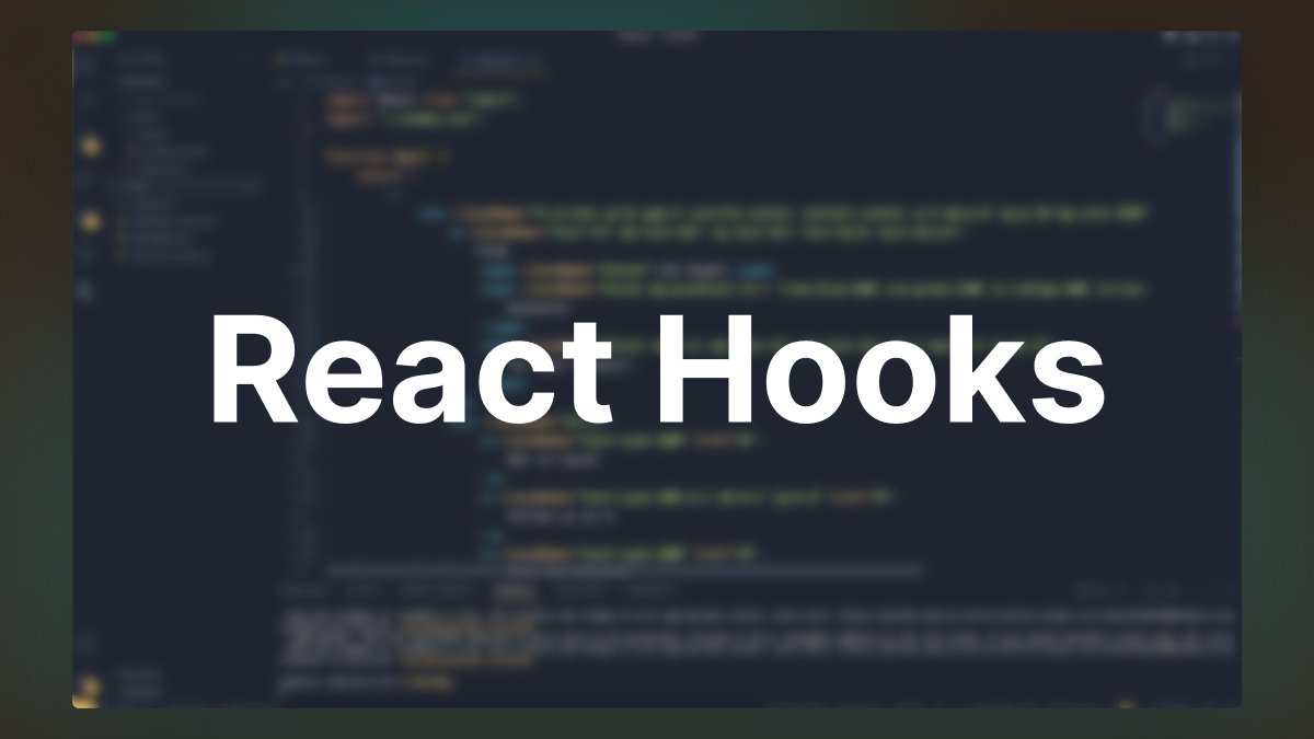 React hooks are the backbone of React. Hooks let you manage state and other React feature without writing the class component. It was first introduced in React 16.8 Let's see what they are: