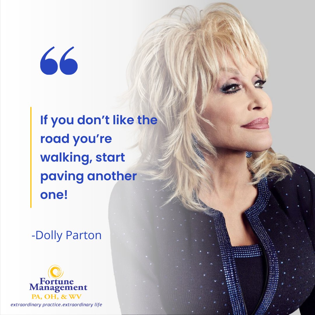 Kickstart your week by taking control of your path! 🛠 If the road ahead doesn't excite you, it's time to build a new one. 🛣 #MondayMotivation #DollyParton #NewRoadsAhead #DentalCoaching #PAdentists #WVdentists #OHdentists