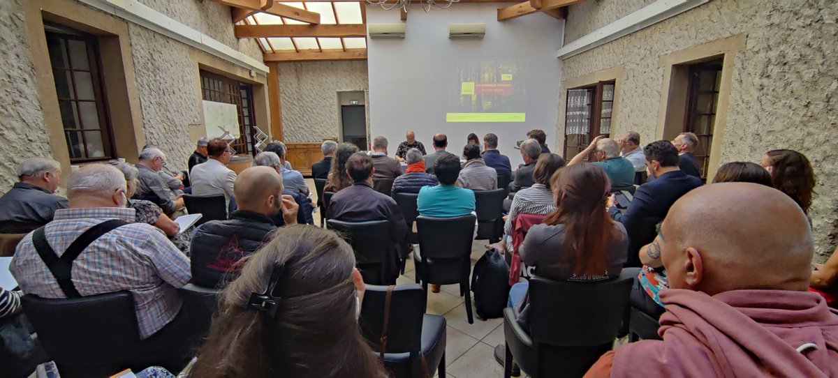 CoforAURA's tweet photo. Jeudi et vendredi dernier avait lieu les séminaires, le CA et l'AG de l'association des Cofor Aura. Merci à nos élus, partenaires et partenaires financiers pour leur participation @auvergnerhalpes @ONF_Officiel @ADEME @ChasseAuvergne @Actudifc @FiliereBois @fncofor #Coforet https://t.co/6ucz4k9GwC