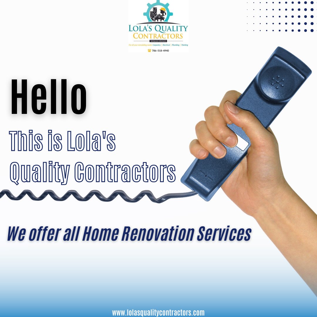 Lolasqualityco1's tweet photo. Happy New Week!😊

#lolasqualitycontractors #lolathebuilder #construction #womeninhelmets #building #painting #carpentry #electricalservices #plumbingfl #constructionfl https://t.co/BaZnDGVmwN