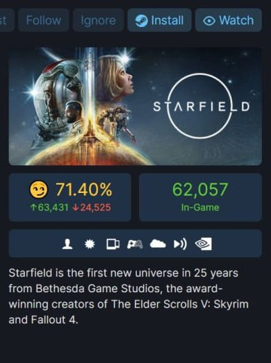SergeyPushkovYT's tweet photo. «Экспресс Pushkov News» 

Starfield стала самой низкооценённой игрой Bethesda в Steam

📷 Рейтинг игры оказался ниже, чем у Fallout 76

🔥Подписывайтесь, ведь у меня качественные игровые видео и многое другое!🔥 https://t.co/NFlJOEnYXI