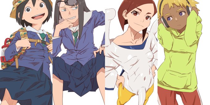 #今月描いた絵を晒そう 映像研には手を出すなとメイドインアビス 