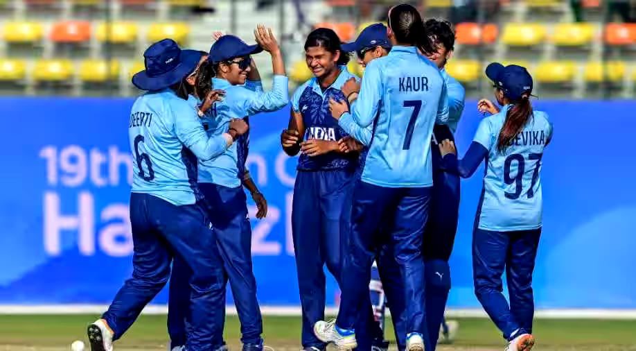 ajaydevgn's tweet photo. What a debut! Congratulations to the Indian Women's Cricket Team for the historic win. Played like the champions you are... bringing home another gold! 🥇

#AsianGames2023 #INDvsSL @BCCIWomen https://t.co/lmrPpfys8Z