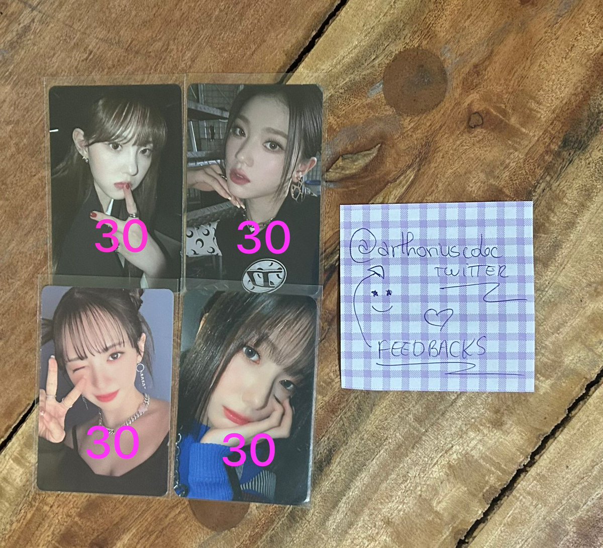 Gisellecupid's tweet photo. 🦢 VENDA/VENDO/WTS 🦢
TWICE KEP1ER E NMIXX 

🦢 Valores na Imagem *com* frete
🦢 itens sem avarias 
🦢 todos os cards estão em mãos.
🦢 anunciando pra um amigo.
Feedback em: @arthoriuscolec https://t.co/Tm2Dm9TWmp