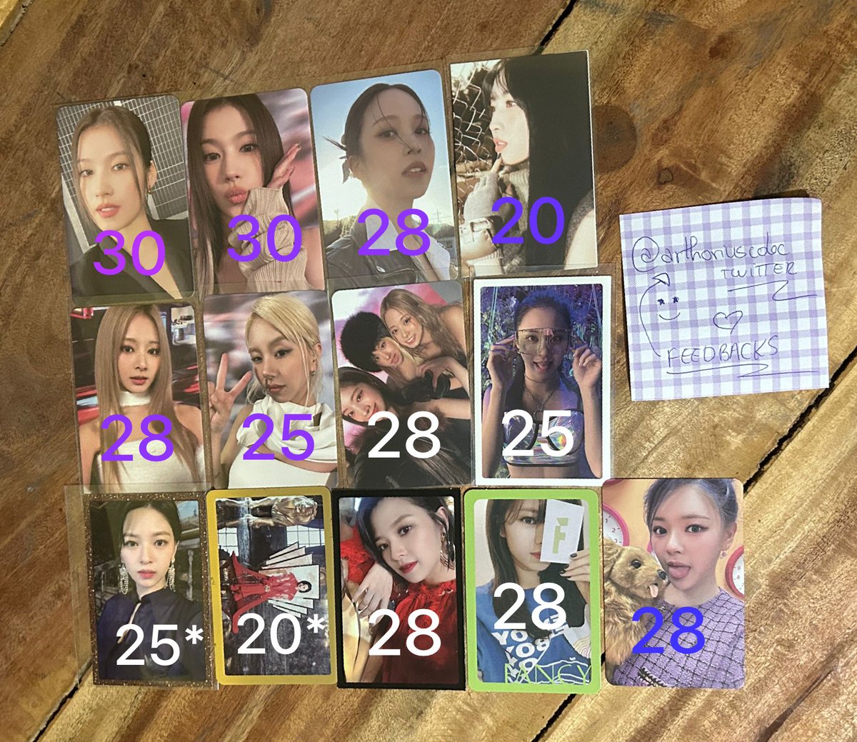 Gisellecupid's tweet photo. 🦢 VENDA/VENDO/WTS 🦢
TWICE KEP1ER E NMIXX 

🦢 Valores na Imagem *com* frete
🦢 itens sem avarias 
🦢 todos os cards estão em mãos.
🦢 anunciando pra um amigo.
Feedback em: @arthoriuscolec https://t.co/Tm2Dm9TWmp