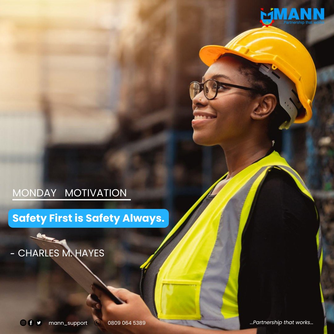 mann_support's tweet photo. #MondayMotivation

Safety First is Safety Always.

- Charles M. Hayes

#safety #safetyalways #safetyfirst #safetyatwork #ppe #mannsupport https://t.co/3GutIJuFSN