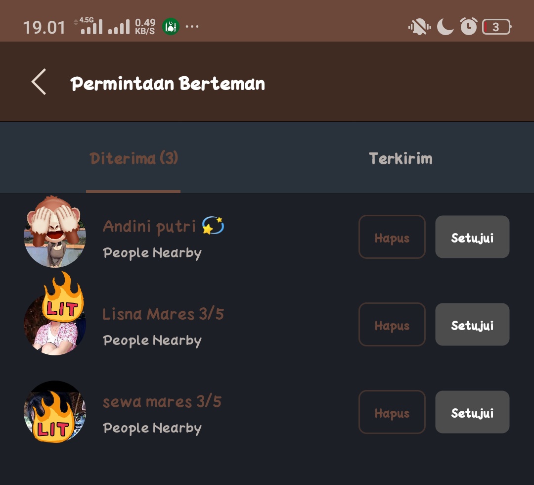 Line nearby gue nyala tbtb isinya jadi sewa mares semua 😭😭😭
