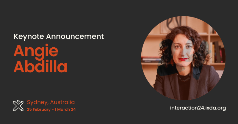 ixdconf's tweet photo. Announcing Angie Abdilla as an #IxD24 keynote! A palawa woman, Angie is the founder and Director of @OldWaysNewTech, an Indigenous-owned/led social enterprise working on projects with Indigenous Custodians, Elders, knowledge holders, and young people to benefit their communities.