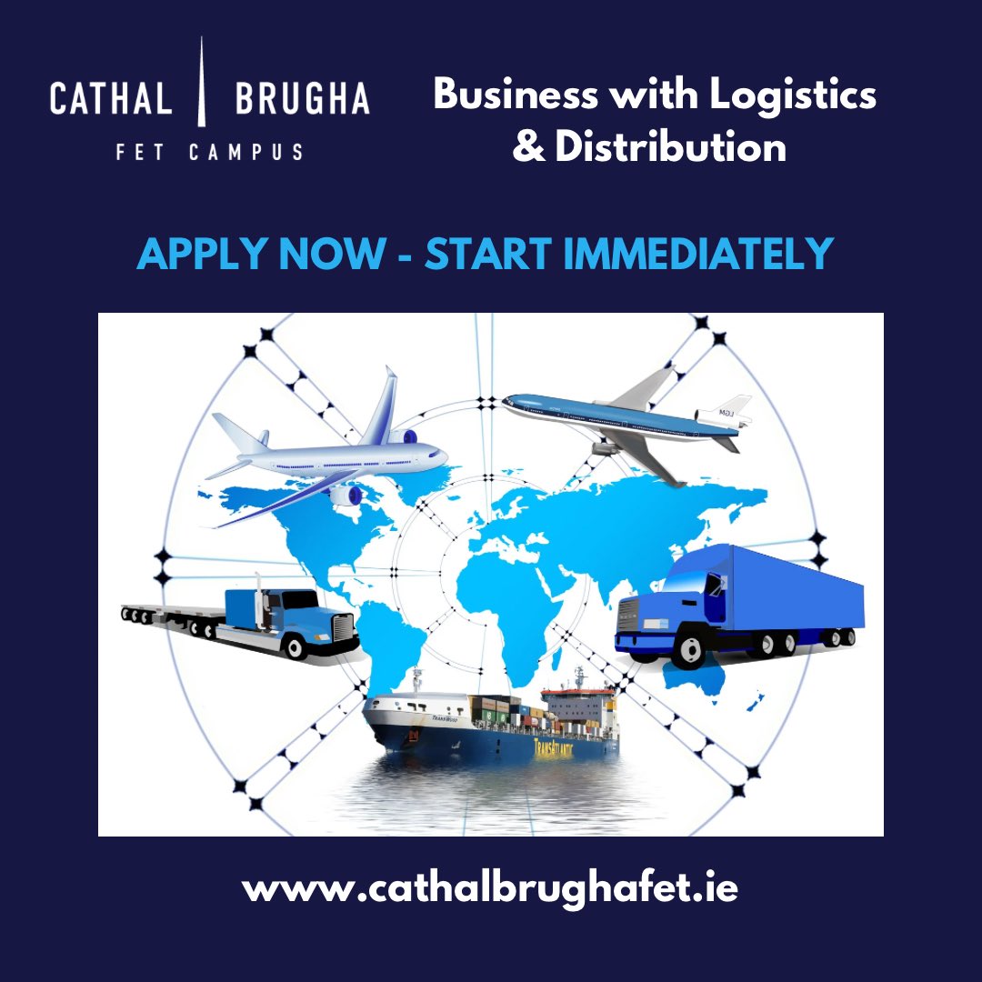 Students can still register for our Level 5 Business with Logistics &amp; Distribution course and gain a highly sought after qualification in one year. #thisisfet #cathalbrughacollege