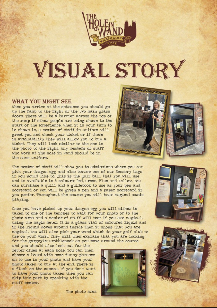 Get ready for your visit so Wizards know what to expect with our Visual Story 🪄 theholeinwand.com/accessibility