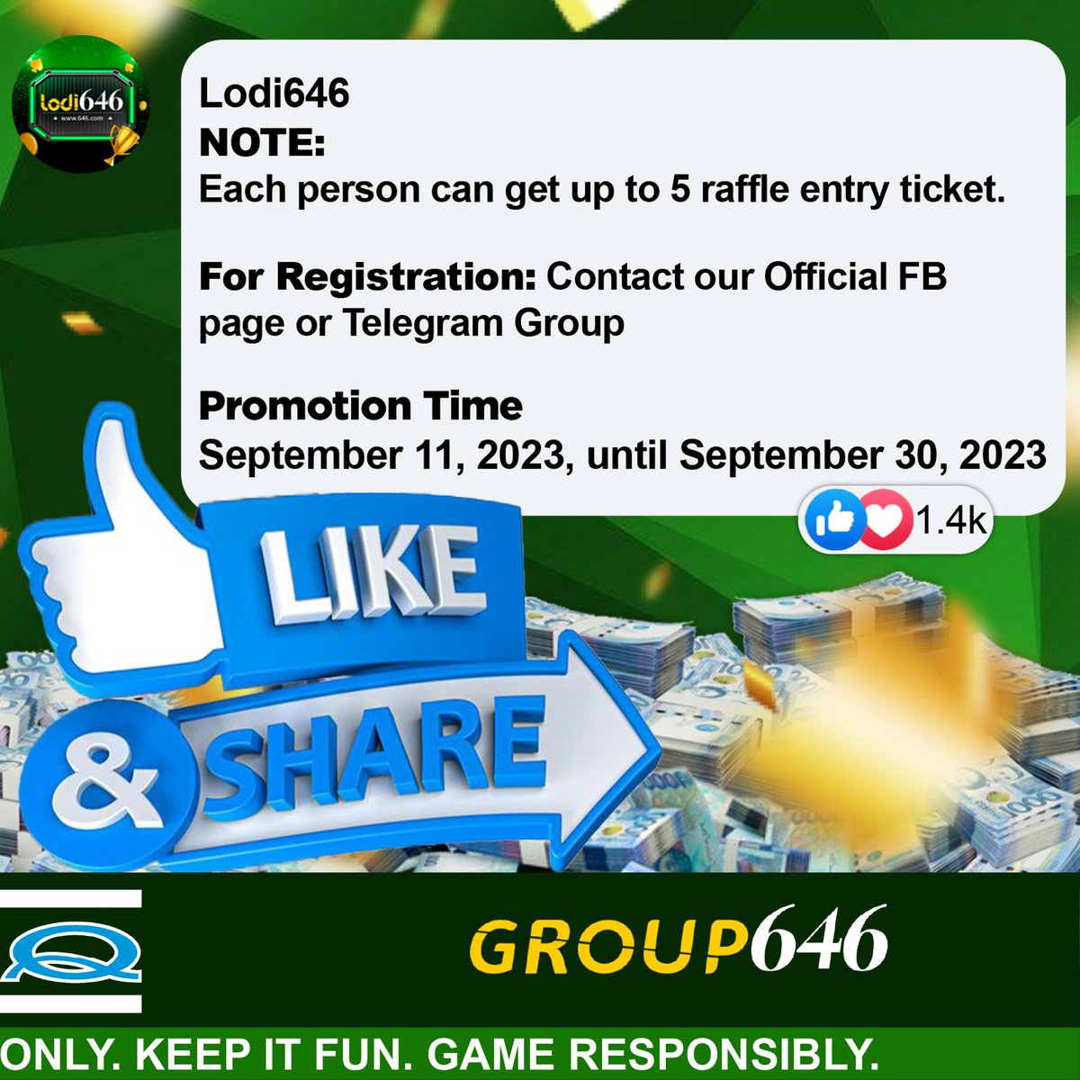 SukiBet's tweet photo. 5 DAYS TO GO na lang mga ka-lodi 🔥

May chance ka pang humabol sa ating LODI ANNIVERSARY GIFT 🎁

Do the conditions para maging qualified at makakuha ng up to 100k 💸💸 https://t.co/762JnbFl6P