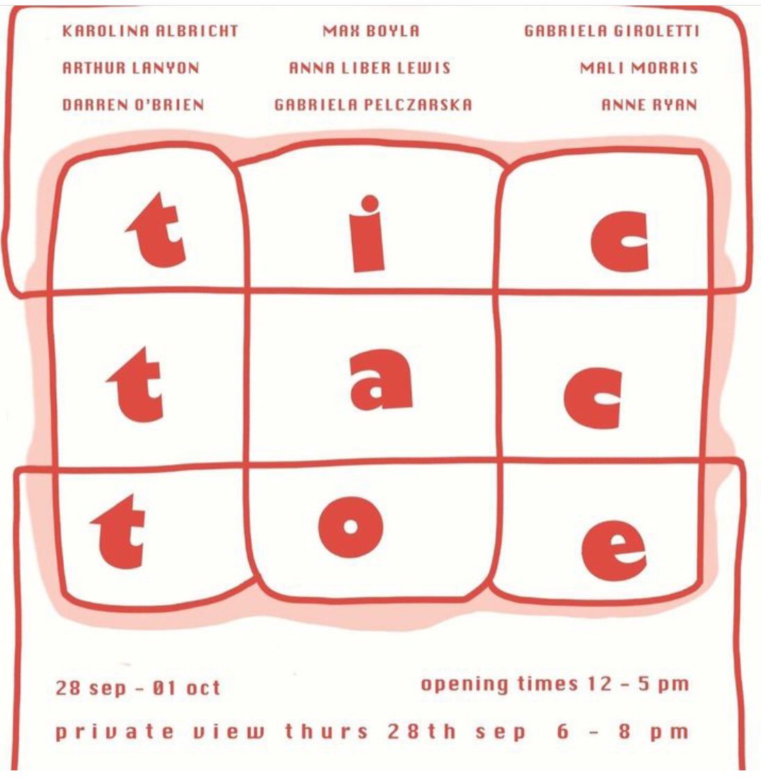 A.P.T Gallery (@aptgallery) on Twitter photo Thank you to all the wonderful visitors this weekend.
Thank you Bandiani for the delicious gelatos.
Next in the gallery is Tic Tac Toe which includes APT artist Mali Morris.
Opens Thursday, private view 6-8, all welcome.
<a href="/deptfordx/">Deptford X</a> Thank you to all the wonderful visitors this weekend.
Thank you Bandiani for the delicious gelatos.
Next in the gallery is Tic Tac Toe which includes APT artist Mali Morris.
Opens Thursday, private view 6-8, all welcome.
<a href="/deptfordx/">Deptford X</a>