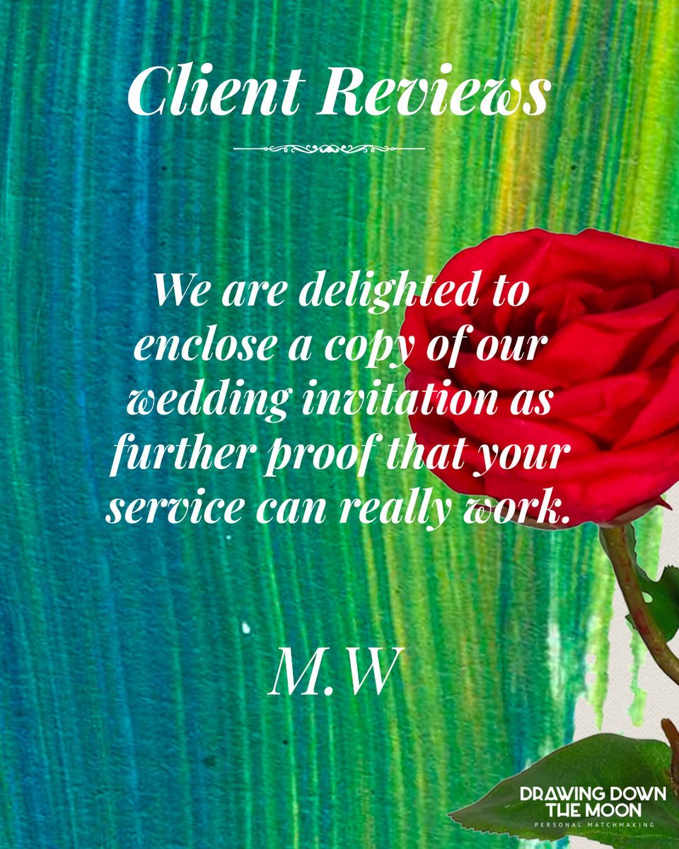 DrawDowntheMoon's tweet photo. London's most trusted matchmaking agency – where love stories come to life! 💕 #ClientReviews #MatchmakingMagic #wedding https://t.co/rGfFFvuhnM
