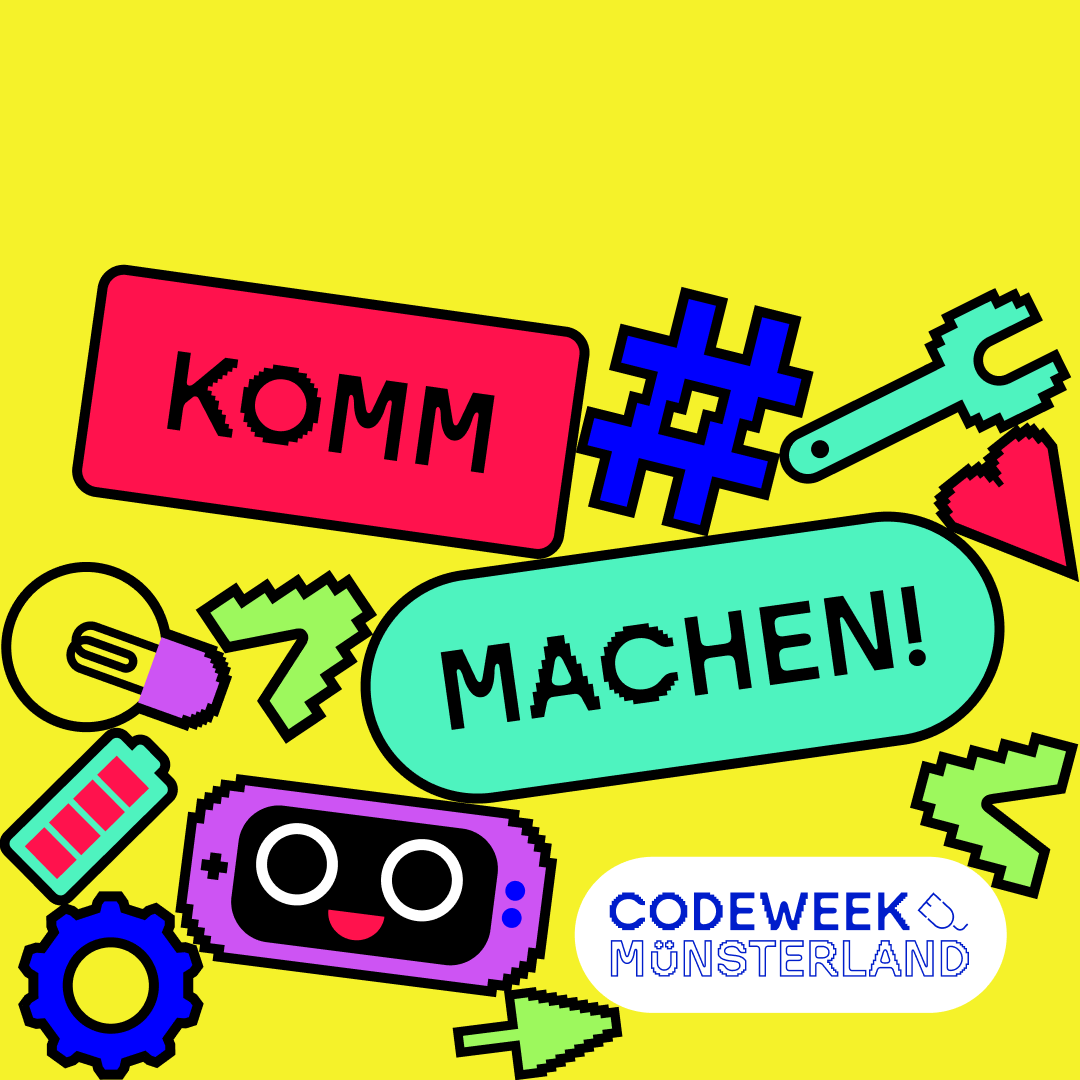 openSenseLab (@opensenselab) on Twitter photo Im Rahmen der <a href="/CodeWeekGermany/">Code Week Germany</a> vom 07.-22.10. dürfen Kinder und Jugendliche auch hier im #Münsterland tüfteln was das Zeug hält:
Den Auftakt diverser Angebote macht unsere große Mitmachmesse am 07.10. mit Robotern, Umweltmesstationen und 3D-Druckern. 🚀🤖
muensterland.codeweek.de/programm Im Rahmen der <a href="/CodeWeekGermany/">Code Week Germany</a> vom 07.-22.10. dürfen Kinder und Jugendliche auch hier im #Münsterland tüfteln was das Zeug hält:
Den Auftakt diverser Angebote macht unsere große Mitmachmesse am 07.10. mit Robotern, Umweltmesstationen und 3D-Druckern. 🚀🤖
muensterland.codeweek.de/programm