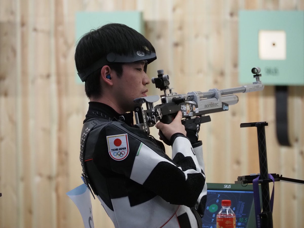 ライフル射撃　ハイサイト アジア競技大会 第二日 エアライフル男子 遠藤雅也(名阪急配) 628.0点