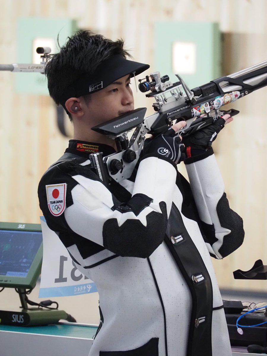 アジア競技大会 第二日 エアライフル男子 遠藤雅也(名阪急配) 628.0点