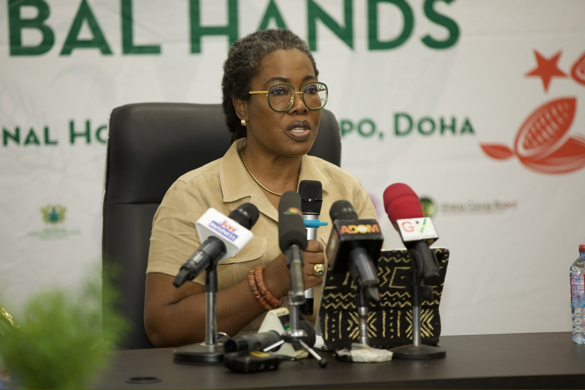 “The International Horticultural Exhibition aims to encourage, inspire &amp; inform participants about innovative solutions for reducing desertification &amp; establishing a sustainable environment.” - Dr. Afua Asabea Asare, CEO of GEPA, speaking at the media launch 1/2