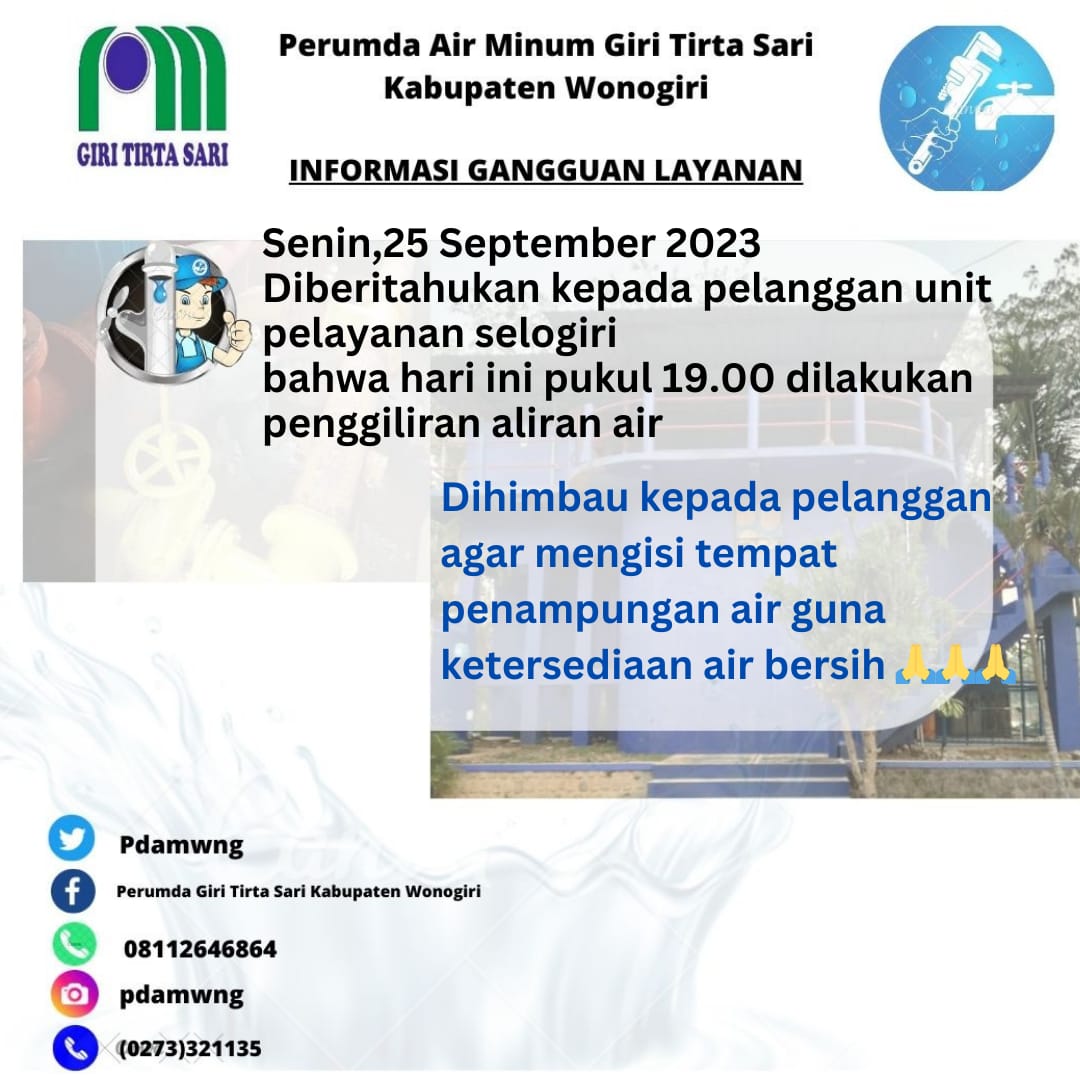 PUDAM Wonogiri (@pdamwng) on Twitter photo 