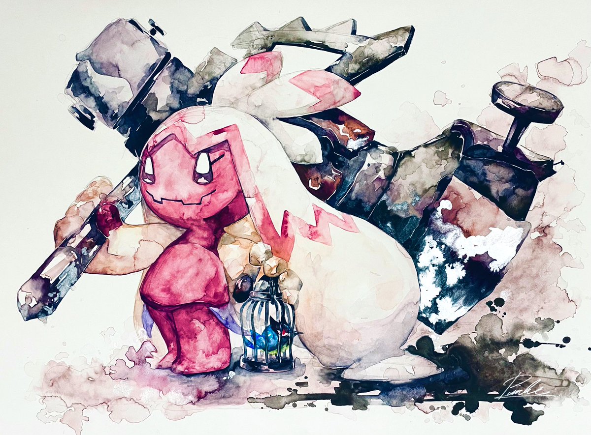 水彩画デカヌチャン