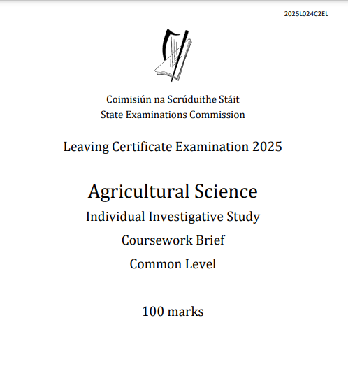 Oide_PP_STEM's tweet photo. The 2025 IIS Coursework Brief for Agricultural Science students has been released. It can be found at the following link: https://t.co/0ExpzJYoa4 @AgScience @ScoilnetPPrim @IrishSciTeach #agscience#IIS#Oide https://t.co/9hp3qKqnWw