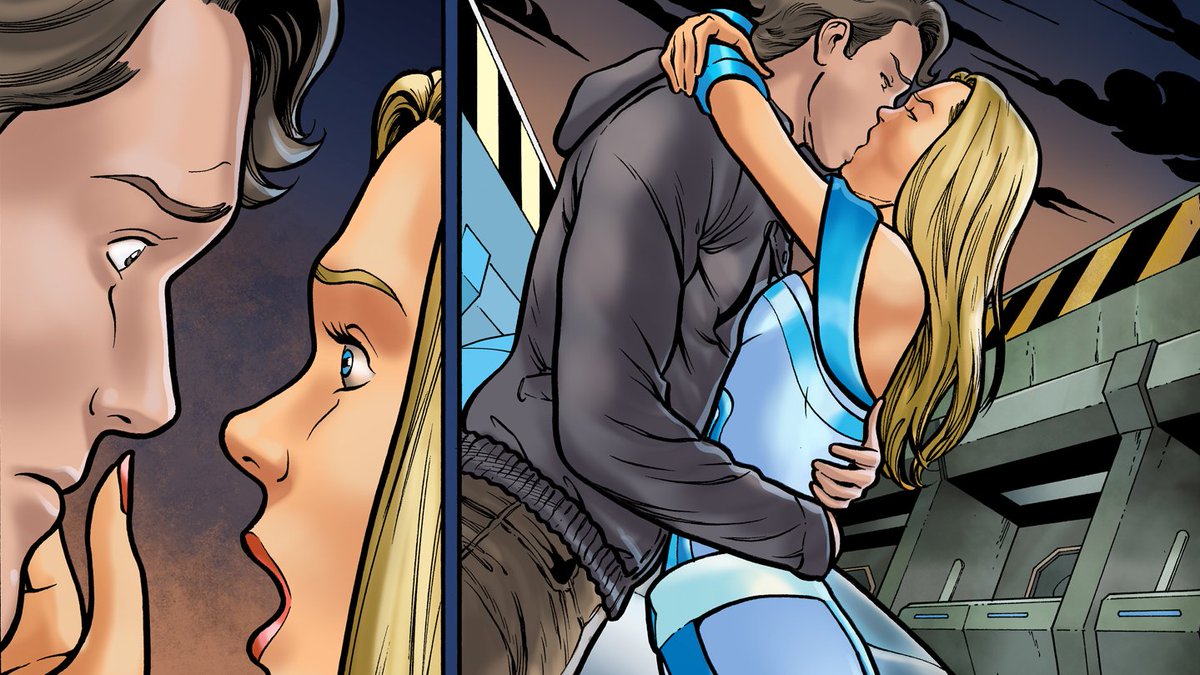 StarRunnerComic's tweet photo. A tearful goodbye. A promise to return. Preview from Hidden Star #2, coming soon. #HiddenStar Series info available here: https://t.co/qtfHi8RscY https://t.co/3LVPFIHVRH