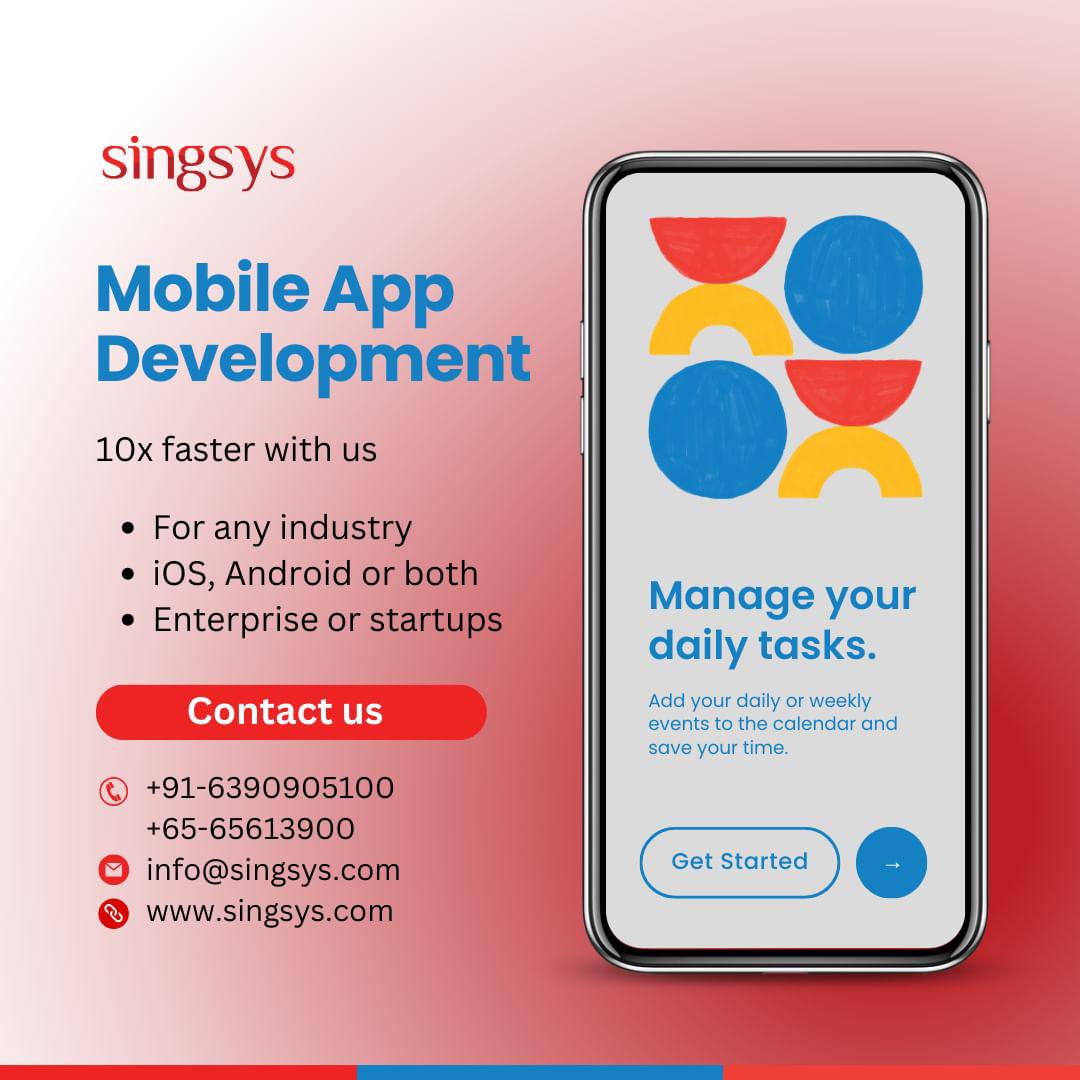 singsyspteltd's tweet image. Revolutionise your business with lightning-fast Mobile App Development
From iOS to Android, for enterprises and startups alike, we have got you covered. Contact us 
singsys.com
+91-6390905100
+65-65613900
info@singsys.com#mobiletechnology #iphoneapps #ipad #Singsys