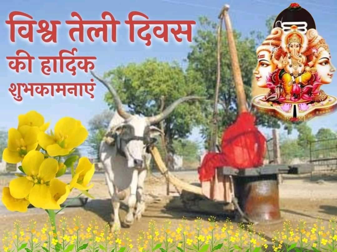 सभी देशवासियों व स्वजातीय बन्धुओ को गणेश चतुर्थी व अंतराष्ट्रीय तेली दिवस की हार्दिक शुभकामनाएं
पवन राठौर आपकी सेवा में हमेशा तत्पर
समाज जनसेवक...🙏🏻🏹🚩‼️🌹🔱राम🔱🌹‼️🚩🏹🙏🏻