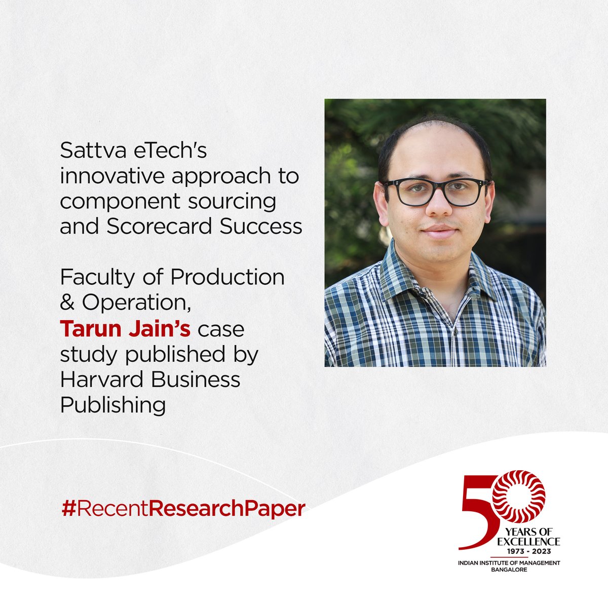 iimb_50's tweet photo. Tarun Jain is a faculty in the Production and Operations Management Area at the Indian Institute of Management Bangalore.

Read the full research paper here: https://t.co/Ua1VgZMh14

#RecentResearchPaper #IIMBGoldenJubileeEvents #IIMB #CelebratingExcellence #IIMBangalore #IIMB https://t.co/gHiuyHMg2y