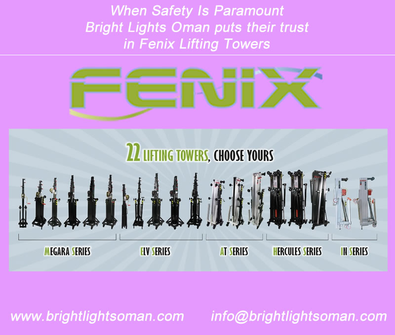 BriteLightsOman's tweet image. FENIX Stage is a manufacturer of lifting towers, trusses, stage platforms and accessories.
brightlightsoman.com/products.htm
#muscatevents #FENIXStage #trussstructure #trussstage #fenix #linearraytruss #muscatmusic
