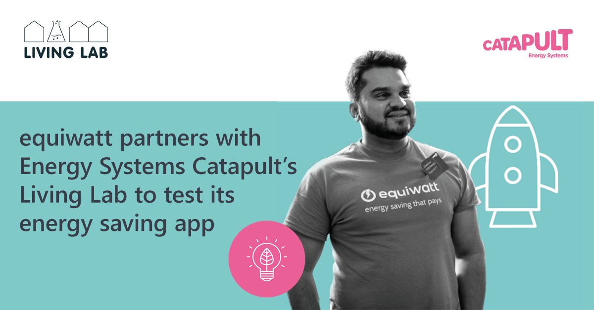 Energy Systems Catapult teams up with <a href="/equiwatt/">equiwatt</a> for a research project using their  app-based energy-saving technology -  50 households from Energy Systems Catapult's Living Lab will assess and trial the app's features. 

Learn more here: orlo.uk/V4TR6