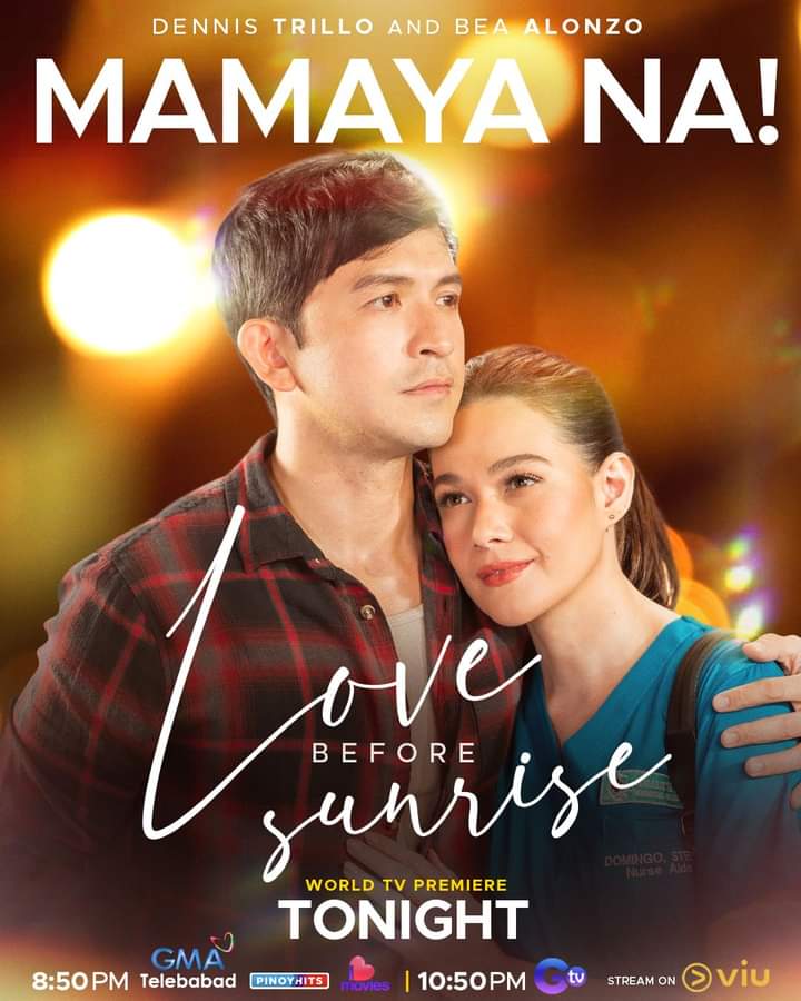 ENCA_Alwina's tweet photo. Love Before Sunrise
World TV Premiere
Tonight 
#GMALoveBeforeSunrise
LoveBeforeSunrise WorldPremiere 
@KapusoBrigade
@encabattalionkb https://t.co/95bycola3P