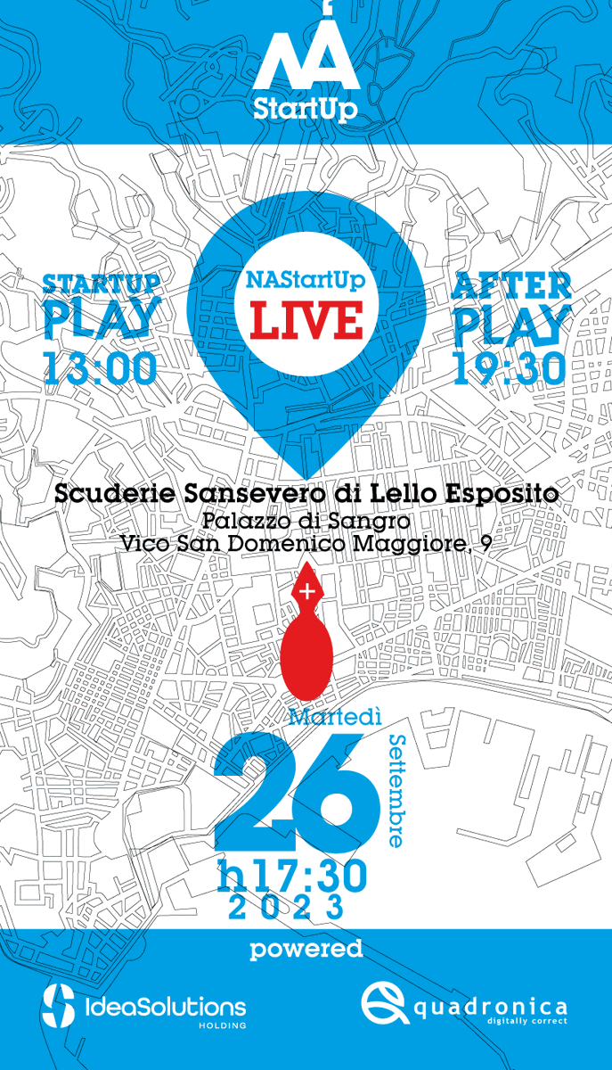 NAStartUp's tweet photo. Anteprima #StartUpLive  > Scuderie delle Startup https://t.co/gIbmltcjgj
@tutti Invitati Martedì 26 ore 17.30 venite preparati ;) https://t.co/upyreALcil