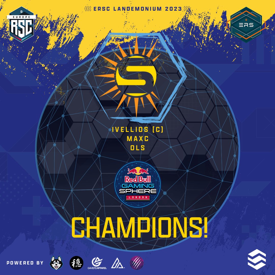 RSC_EU's tweet image. Your £240 LANdemonium @RedBullUK Champion Sponsored by @HuntAppNetwork is @systema_SOL! 👑

🥇 @IvelliosFox 
🥇 @MaxC_RL 
🥇 @ols22_ 

Thanks to all Staff &amp;amp; Players who came to London, and to @ShadoweSports11: @Naish10_ @mauve_rl @BeepingSheep_  who finished 2nd winning £150 ! 🚗