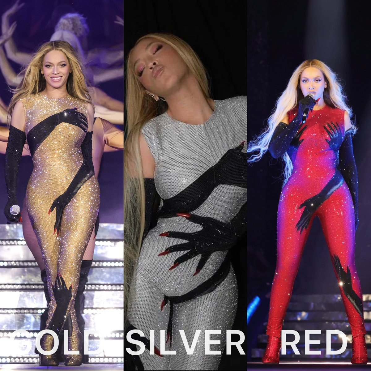 Alright, this is it! which Loewe Hands outfit was the best this tour? 🪩

GOLD, SILVER or RED ? 🔥