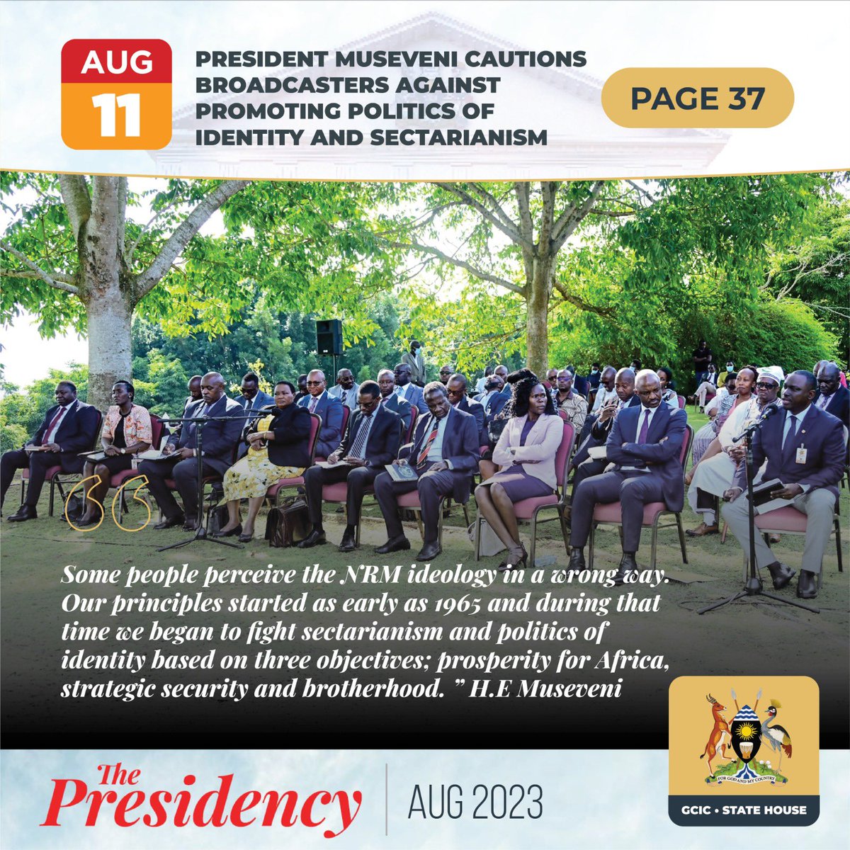 More stories for you to read in detail from #ThepresidencyUg August Edition 

“Convert timber into furniture then export it to countries without trees,” @KagutaMuseveni