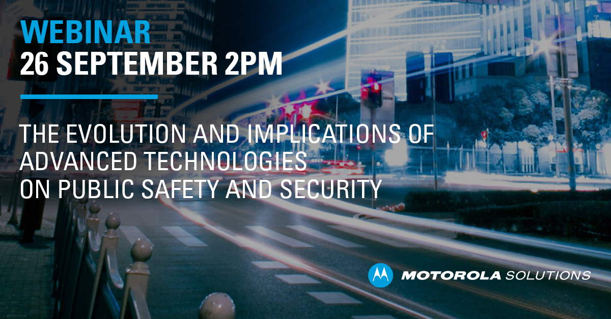 MotSolsSSA's tweet photo. Webinar: #MotorolaSolutions’ Ian Williams joins Frost and Sullivan’s latest Think Tank to explore the latest technologies helping first responders to reshape safety and security against a backdrop of increasing demands and pressures. Registration: https://t.co/KHtl5auSB5 https://t.co/VDz3Fp0Vxe