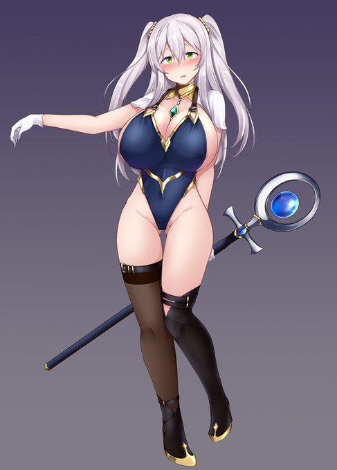 Skebにて、依頼者様のOCのスク水レオタード風の新衣装をデザインさせて頂きました! 