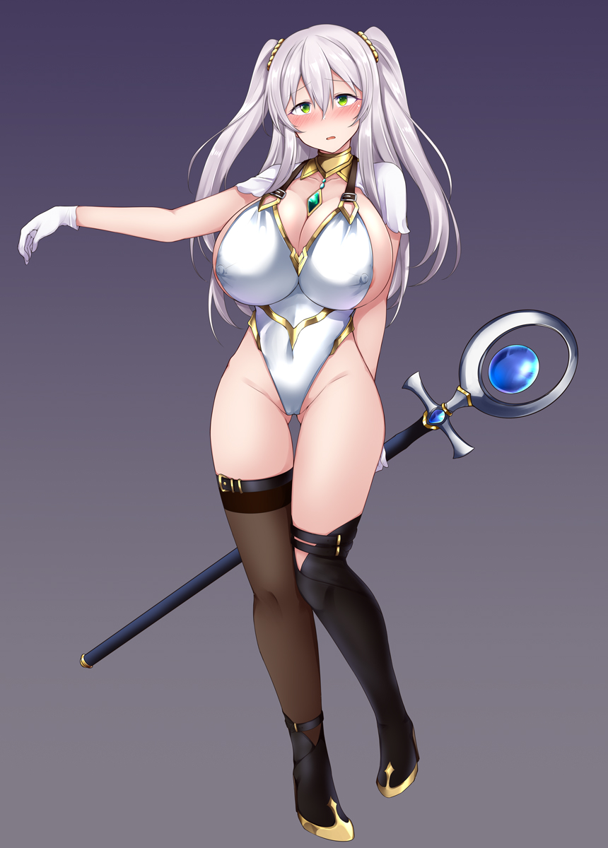 Skebにて、依頼者様のOCのスク水レオタード風の新衣装をデザインさせて頂きました! 