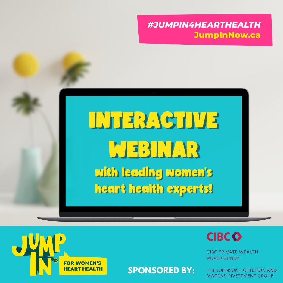 This webinar is proudly sponsored by CIBC Wood Gundy, and we extend our heartfelt gratitude to them for their generous support of women's heart health. Join us on Wednesday, September 27th at 5 p.m. for an opportunity to engage in a live Q&amp;A.