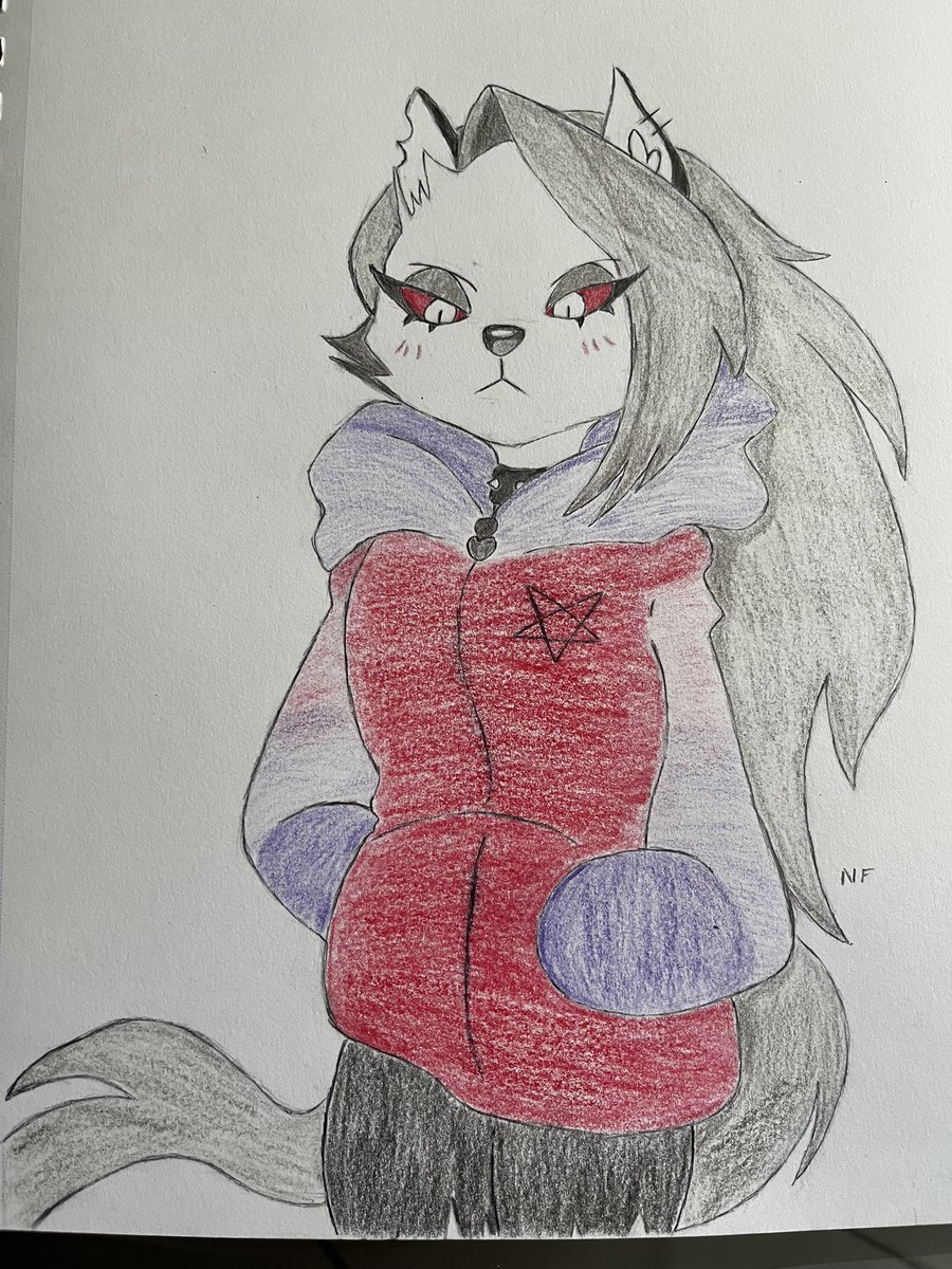 NeverFluff's tweet image. I drew Loona in a comfy sweater ready for the fall weather. #fanart #HelluvaBossFanart #HelluvaBossLoona #loona #Loona #loonafanart #loonahelluvaboss
