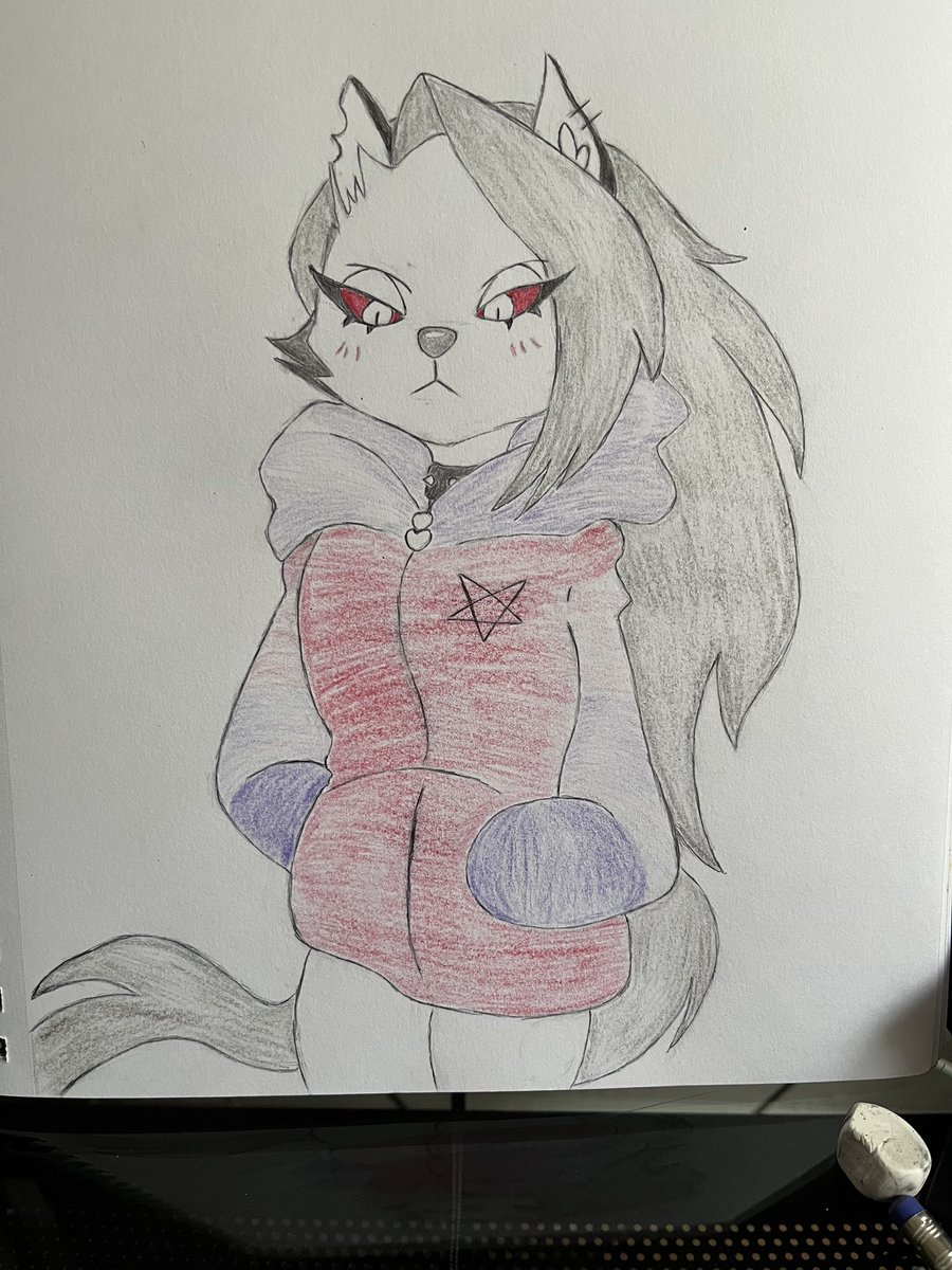 NeverFluff's tweet image. I drew Loona in a comfy sweater ready for the fall weather. #fanart #HelluvaBossFanart #HelluvaBossLoona #loona #Loona #loonafanart #loonahelluvaboss